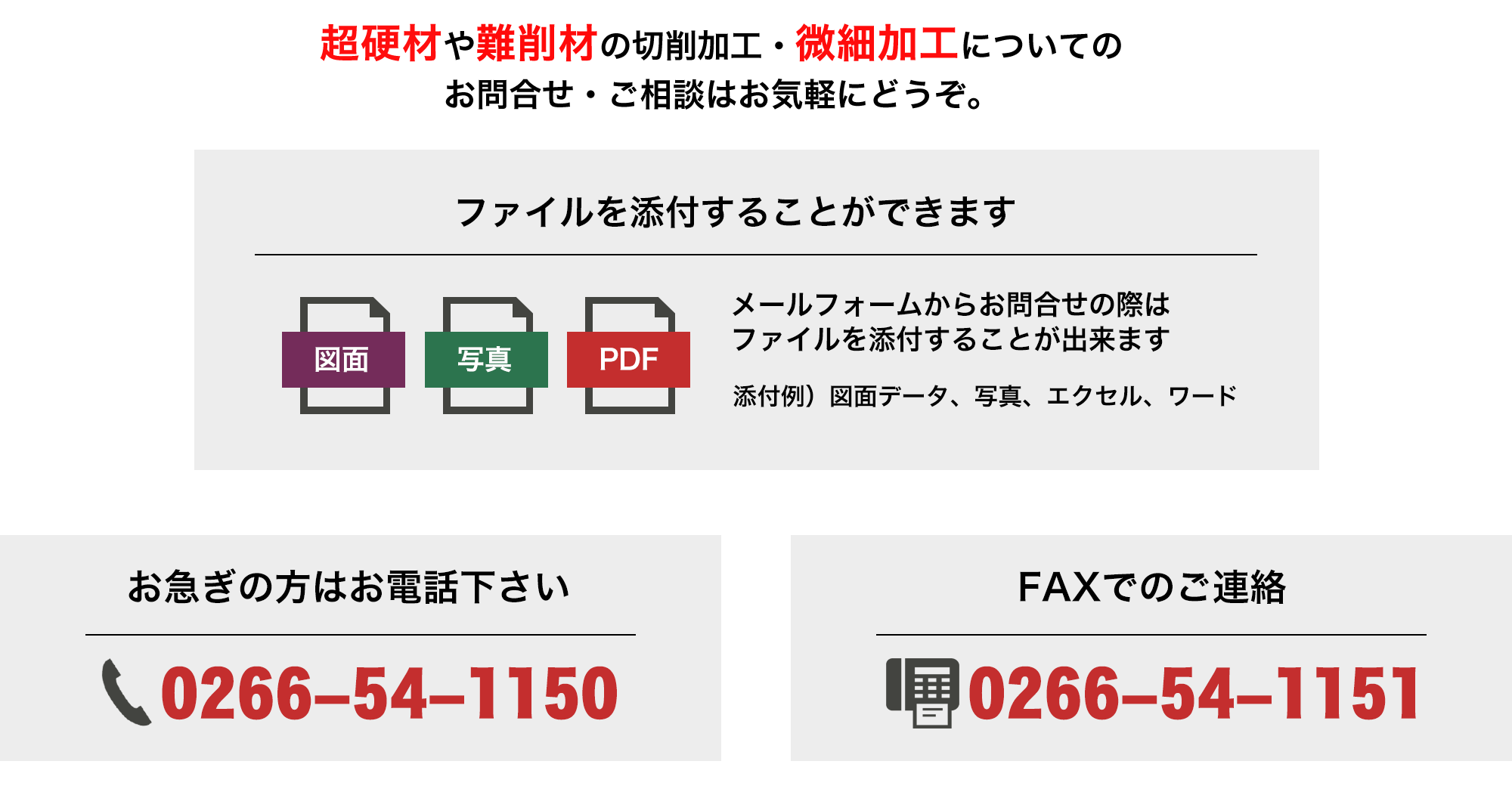 ファイルを添付することができます。